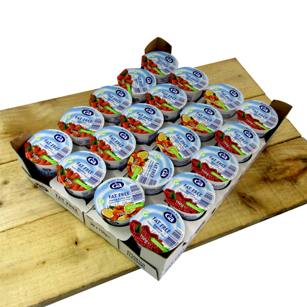Fat Free Assorted Fruit Yoghurts 20 x 128gm
